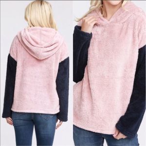 Plus‎ Size Fuzzy Hoodie